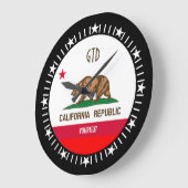 Speciaal California State Flag Design op een Grote Klok (Hoek)
