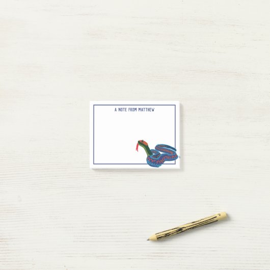 Speciaal Californië Red Sided Garter Snake Post-it® Notes (Op bureau)