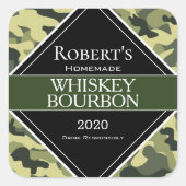 Speciaal Camouflage Moonshine/Whiskey Label (Voorkant)