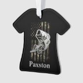 Speciaal Camouflage Verenigde Staten-vlagbal Vist Ornament (voorkant)