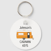 Speciaal Caravan Keys, naam Sleutelhanger (Voorkant)