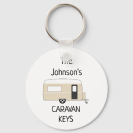Speciaal Caravan Keys, naam Sleutelhanger