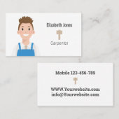 Speciaal Carpenter Avatar-Visitekaartje Visitekaartje (Voorkant / Achterkant)