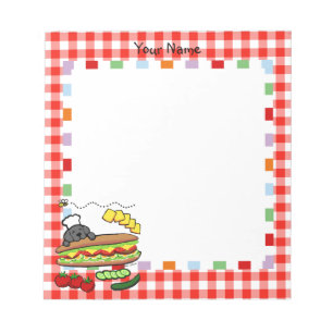 Speciaal Cartoon voor zwarte labrador Bakery Notitieblok