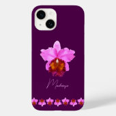 Speciaal Cattleya Orchid Motif Print Hoesje (Achterkant)