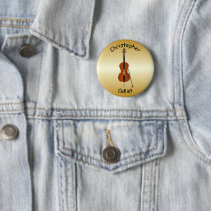 Speciaal Cello-ontwerp Ronde Button 5,7 Cm