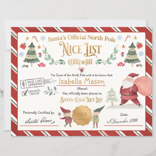 Speciaal certificaat van de lijst van Santa Offici (Voorkant)