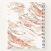 Speciaal Chic Copper Marble Roos Gold Metallic Notitieboek (Achterkant)