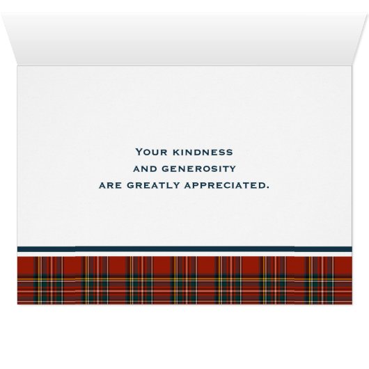 Speciaal Classic Red Scottish Tartan (Binnen Horizontaal (Onder))