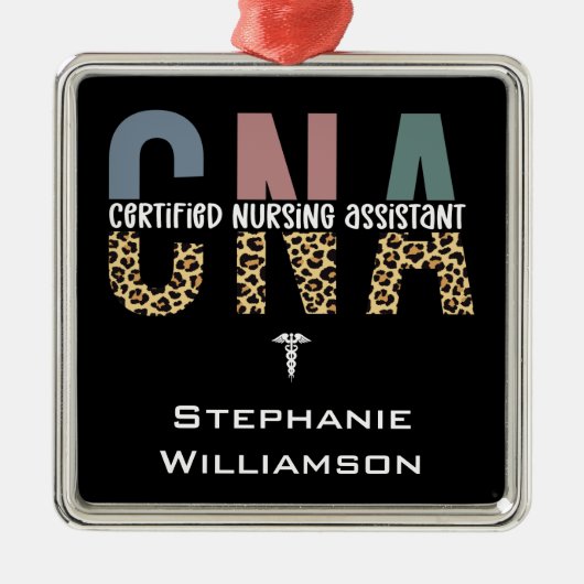 Speciaal CNA-gecertificeerd verpleegassistent Metalen Ornament (Voorkant)
