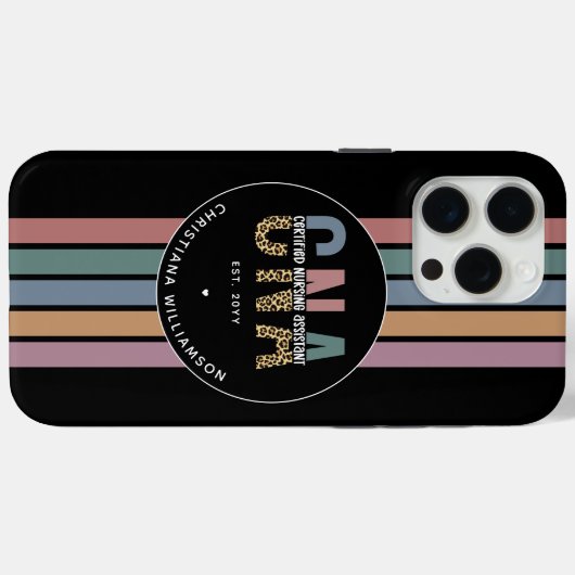 Speciaal CNA Retro Certified Nursing Assistant Case-Mate iPhone Case (Achterkant (horizontaal))