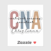 Speciaal CNA Retro Certified Nursing Assistant Sticker (Vel)