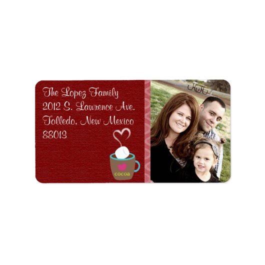 Speciaal Coco-kerstcadeaulabel voor foto's Etiket (Voorkant)