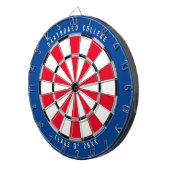 Speciaal college van 20XX | Blauw/rood Dartbord (Voorkant Rechts)