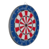 Speciaal college van 20XX | Blauw/rood Dartbord (Voorkant Links)