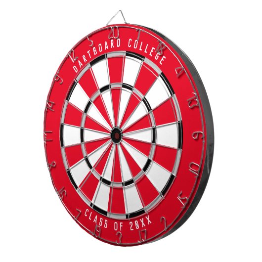 Speciaal college van 20XX Sjabloon | Rood Dartbord (Voorkant Rechts)