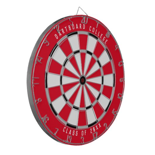 Speciaal college van 20XX Sjabloon | Rood Dartbord (Voorkant Links)