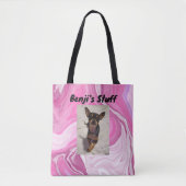 Speciaal computerprogramma | Roze en wit Tote Bag (Voorkant)