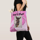 Speciaal computerprogramma | Roze en wit Tote Bag (Dichtbij)