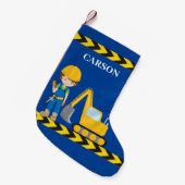 Speciaal constructievoertuig Boy Blue Kinder Kleine Kerstsok (Voorkant (Hangend))