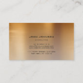 Speciaal consultatief leon Gold Metallic Steel Visitekaartje (Achterkant)