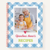 Speciaal Cookbook (je foto) Ontvang Notitieboek (Voorkant)