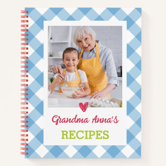 Speciaal Cookbook (je foto) Ontvang Notitieboek (Voorkant)