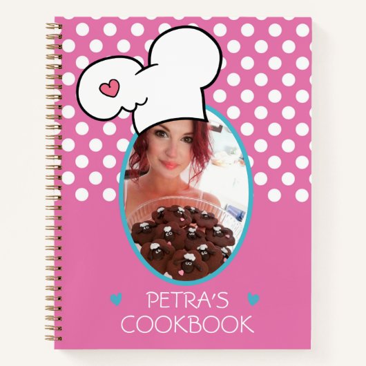 Speciaal Cookbook (je foto) Ontvang Notitieboek (Voorkant)