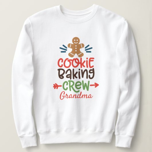 Speciaal Cookie Baking Crew-Grandma Trui (Design voorkant)
