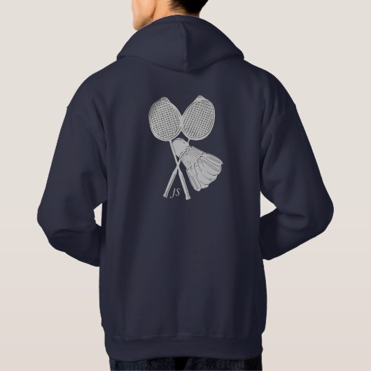 Speciaal Cool-cadeau voor Badminton-spelers Hoodie (Achterkant)