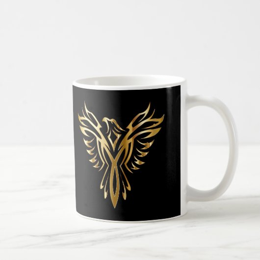 Speciaal Cool Gold Phoenix Koffiemok (Rechts)
