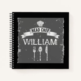 Speciaal 'coole' koele cheferecept voor mannen notitieboek