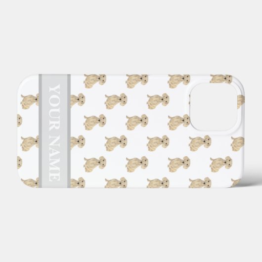 Speciaal Cream Smooth Dachshund Case-Mate iPhone Case (Achterkant (horizontaal))