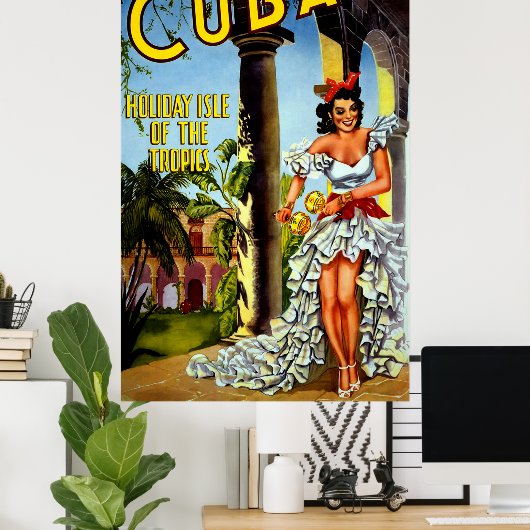 Speciaal  Cuba-reisposter Poster (Thuiskantoor)