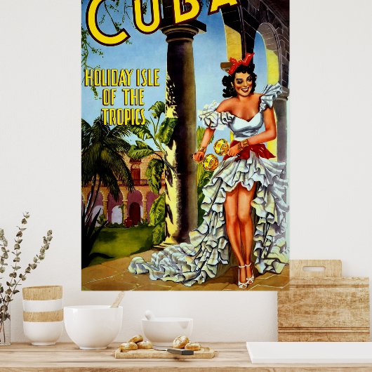 Speciaal  Cuba-reisposter Poster (Keuken)