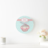 Speciaal Cupcake Kitchen Art Gift Ronde Klok (Huis)