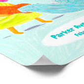 Speciaal Cute Aquarius Unicorn Zodiac Poster (Hoek)