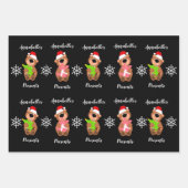 Speciaal Cute Beer Happy kerstwrapping P Inpakpapier Vel (Voorkant 2)