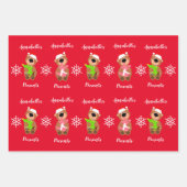 Speciaal Cute Beer Happy kerstwrapping P Inpakpapier Vel (Voorkant)