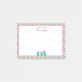Speciaal Cute Cactus-leraar Chevron Post-it® Notes (Voorkant)