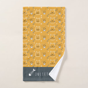 Speciaal Cute Cat Modern Patroon Handdoek