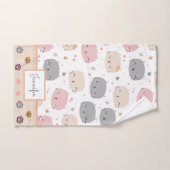Speciaal Cute Cat Seamless Pattern Kinder Bad Handdoek (Handdoek)