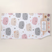 Speciaal Cute Cat Seamless Pattern Kinder Strandlaken (Voorkant)