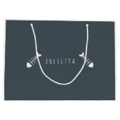 Speciaal Cute Cats Modern Pattern Groot Cadeauzakje (Achterkant)