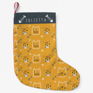 Speciaal Cute Cats Modern Pattern Kleine Kerstsok