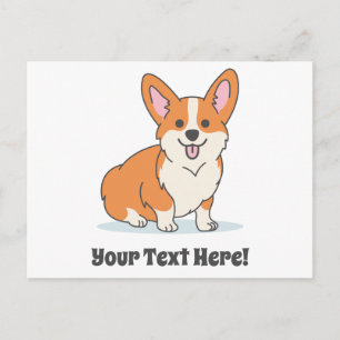 Speciaal Cute Corgi Puppy Briefkaart