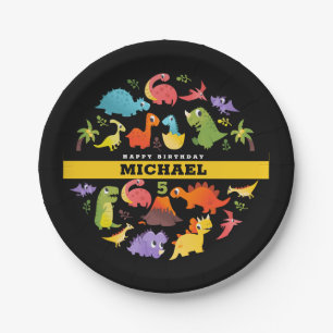 Speciaal Cute Dinosaur Papieren Bordje