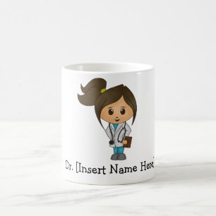 Speciaal Cute Doctor, Brunette Vrouw Koffiemok