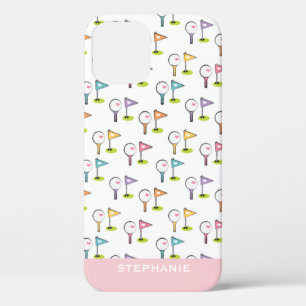 Speciaal Cute Golf Ball T-shirt en Pins Case-Mate iPhone Case