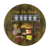 Speciaal Cute Kitchen-ontwerp Snijplank (Voorkant)
